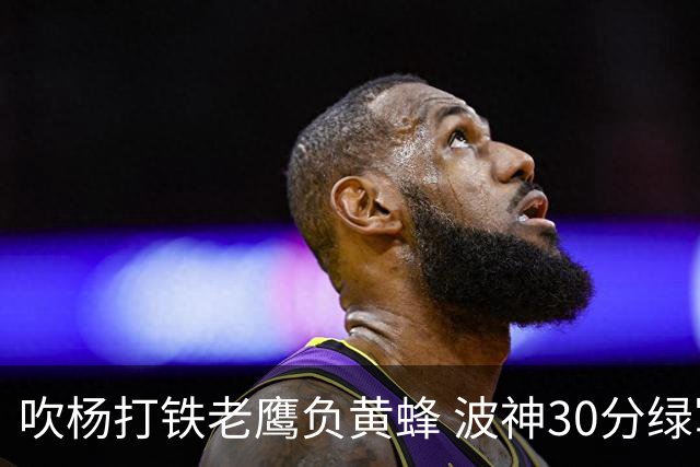吹杨打铁老鹰负黄蜂 波神30分绿军险胜尼克斯